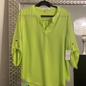 Chaus Women's Vibrant Green Blouse